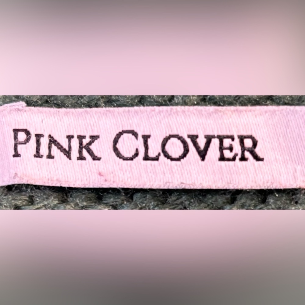 Pink Clover oversized green knit sweater size medium - Picture 4 of 6